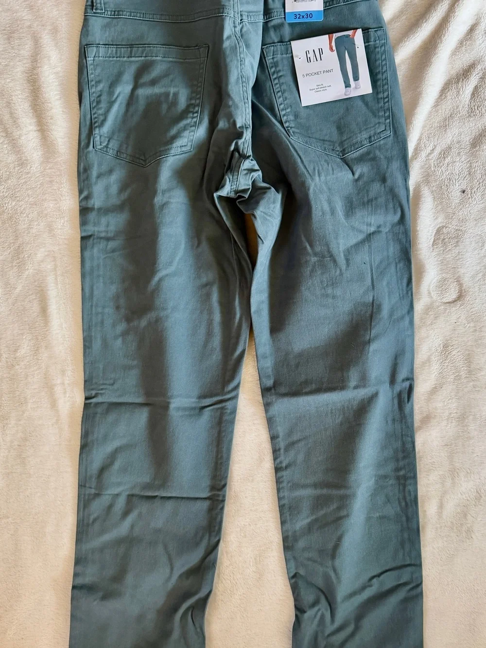 NWT GAP Men's slim Pants in Teal Green